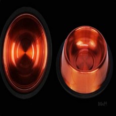 애견 스텐 식기 16oz 골드 고양이그릇