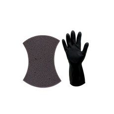 멀티 세차 스펀지 자동차 세차 워시미트 양모 폴리싱 광택 패드 고무 장갑, 1.멀티 세차 스펀지 +고무장갑, 1개