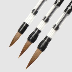 서예붓 붓글씨 연습 물로쓰는 리필 충전 서예도구 늑대털, 1개, 중형