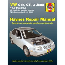 (영문도서) Volkswagen Golf Gti & Jetta 1999-05 & Tdi Diesel 1999-04 Paperback, Haynes Manuals, English, 9781563927089