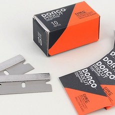 작업용면도날 낱개포장 면도칼 10개입, 10개