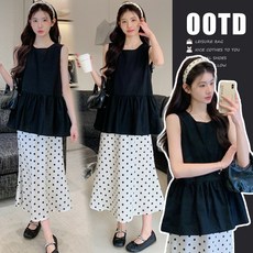 2025 여름 임산부 패션 세트 임산부패션 여름의류 출산선물 임신축하 아기선물 출산세트, 도트 반바지, 1개