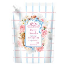 1802 LE CHATELARD 衣物柔軟精 嬰兒爽身粉香 補充包, 1.5L, 1個