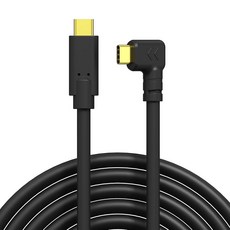 YAMCOWL 10피트 USB 카메라 전송 케이블 GEN2 10GBPS 데이터 라이브 코드 두꺼운 구리 코어 프로 사진작가 사진 애호가 브이로거에게 이상적입니다, Black, 33ft