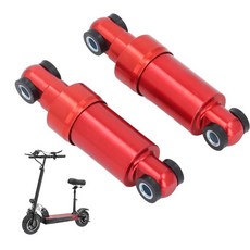 ZAWELIYO 전기 스쿠터 후면 충격 흡수 장치 1쌍 25.4cm(10인치) 서스펜션 시스템 접이식 전동 스쿠터를 위한 튼튼한 스프링 댐핑 범용 핏 교체 부품 (레드), ZAWELIYO 전기 스쿠터 후면 충격 장치 1쌍 25