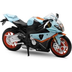 11450559 다이캐스트 수집품 모델 미니어처 바이크 컬렉터 합금 자동차 컬렉션 선물 1 12 S1000 RR 미니모토 시리즈, 블루
