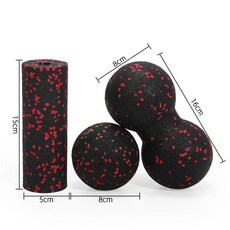 고경도 폼 롤러 EPP 근육 마사지 볼 근막 이완 훈련용, 8cm 둥근볼 + 8cm 땅콩볼 + 미니 C, 기본 모델명/품번