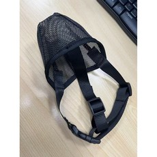 狗狗嘴套 網格透氣寵物防亂吃亂咬防叫舒適大中小型犬嘴罩, 黑色,XS(8-14斤)網格狗嘴套, 1個