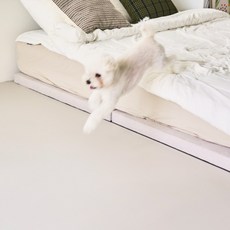 이리로 양면 롤매트 강아지매트 미끄럼방지 애견 방수 거실 복도 셀프시공, 1개, 크림화이트/화이트쉘