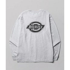 디키즈 남녀공용 긴소매 티셔츠 모노 로고 롱슬리브 White DIKU261LRTL006WM