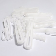 커튼핀 실버 골드 플라스틱 높이조절 커텐핀 커튼부속품 부자재, 화이트, 10개, 높이조절핀