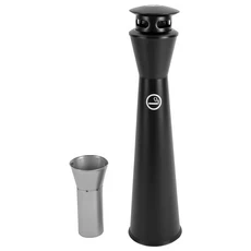 GAPINO 대형 스탠드 야외 재떨이통 사방 담배재털이 업소용흡연부스 높이 110cm, 1개, 블랙