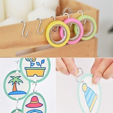 S자 고리 미니 행거 후크 가방 모자 옷 걸이 수건 소품 후크고리, 1개