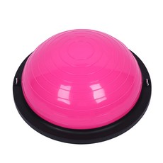 터치온리 보수볼 + 튜빙밴드 세트 홈트 프로 밸런스볼 돔볼 하프짐볼, 핑크