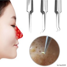 피지제거기 짜기 코 얼굴 블랙헤드 압출 바늘 ehd2153eH, 단일, L형