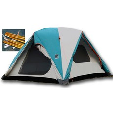 台灣黑熊 週末歡樂帳 280x280 UV50 防水2000mm 航太鋁合金 黑膠帳篷 贈PE防潮地布, Black, 6