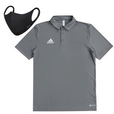 adidas 愛迪達 ENT22 JSY Logo印花短袖Polo衫+運動口罩