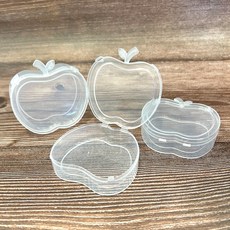 사과모양 보관 수납 플라스틱 케이스