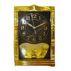 228103 ICE Armor 높이 34.3cm(13.5인치) 골든 및 블랙 이슬람 테마 벽시계 장식 벽 시계는 모든 방에 유행을 타지 않는 매력을 더합니다. 독특한 선물 아이, 228103 ICE Armor 높이 34.3cm(13.