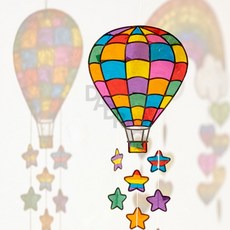 드리오샵 민화샵 열기구 썬캐처 모빌 (1개) 집콕놀이