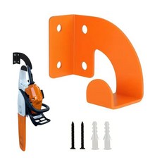 공구 체인톱 벽걸이형 헤비 걸이 정리대 작업장 보관함 차고 듀티 정원용 금속, 엘, Orange 1Pc