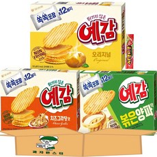 [과자몬스터]예감 오리지날+볶음양파+치즈그라탕+새콤달콤, 1세트, 4종