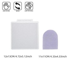 패턴 아크릴 페이스트리 엠보서 사각형 물고기 비늘 텍스처 시트 베이킹 인쇄 매트, 1개, 5. A4