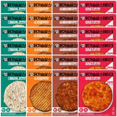 육식토끼 닭가슴살 스테이크 4종 혼합 60팩, 80g, 60개