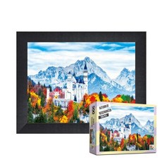 퍼즐피플 풍경 랜드마크 500피스 직소퍼즐, 슈반스타인성의 가을 500피스 액자포함(우드블랙), 퍼즐유액 포함, 1개