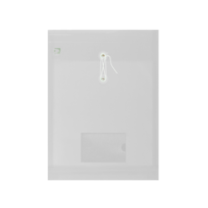 【Databank】A4直式縄扣公文袋附名片袋12入組，文件檔案收納整理好幫手, 白色, 12個