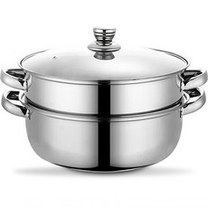 스텐 인덕션 범용 찜기 샤브샤브, 2개, 27.5cm