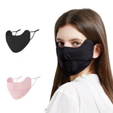 주요커머스 1+1 자외선 차단 마스크 골프마스크 기미커버 얼굴 햇빛가리개 등산 스포츠 운전 자전거 마스크, 마스크 1+1 ( 핑크 +블랙), 2개