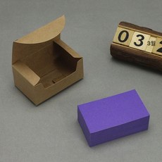 모서리 둥근 손글씨 카드 200장 크마스 제작 입체 감사 축하, 1박스, 직각 카드 퍼플 200장