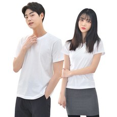 GBM 라인핏 화이트 기본 티셔츠 남녀공용 이너웨어 hes+02743HS