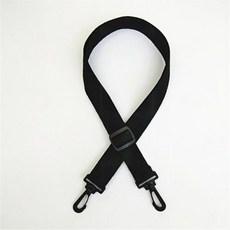 新款纯色尼龙织带包肩带可调节加长背带跨包带黑色布带塑料扣包带