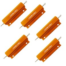 코미독스 100W 쉘 파워 알루미늄 하우징 케이스 와이어 권선 저항기 10R 옴 5개 세트