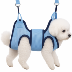 바람펫 강아지 고양이 해먹 미용 거치대 S, 블루, 1개