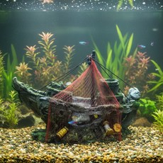 Sinaid 난파선 수족관 장식 열대어어항