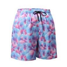 新款夏季迷彩泳褲 男女同款 大尺碼寬鬆速乾沙灘褲