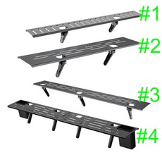 冷軋鋼免打孔螢幕置物架 電視機上盒收納架 穩固可調式設計, 1個, 電視置物架,冷軋鋼60x7cm #1