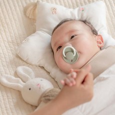 헬로미니미 여름 신생아 짱구베개 아기베개 풍기인견 자수