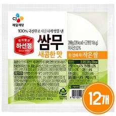 하선정 쌈무 새콤한맛, 12개, 200g