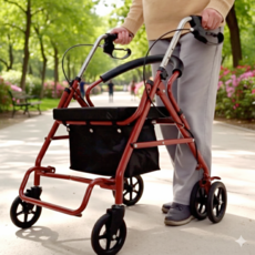 럭스룸 고급 어르신 실버카 노인 보행기, 1개