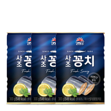 사조 꽁치, 3개, 300g