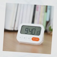 디지털 타이머 화이트 데스크 알람 시간관리 공부 집중 무음 카운트다운 스톱워치, 1개, 상세페이지 참조