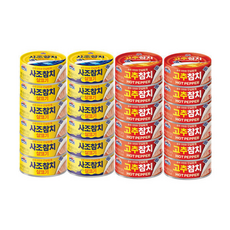 사조 고추+살코기참치 24개입 (100gx12 + 85gx12), 24개, 100g