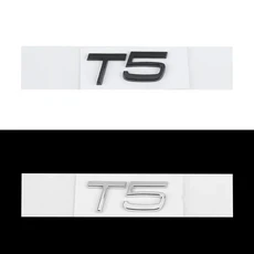 볼보 3D 엠블럼 스티커 자동차 트렁크 레터 장식 데칼 XC60 T6 용), 01 Silver, 01 1Pcs-T5