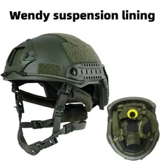 FAST 전술 헬멧 케블라 빠른 웬디 서스펜션 플로팅 패드 야외 사냥, 04 Wendy Army Green, 1개