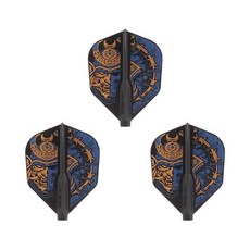 COSMO DARTS 코스모 다트 Fit Flight 맞는 비행 Printed Series Samurai Skull B 모양 D, 1개