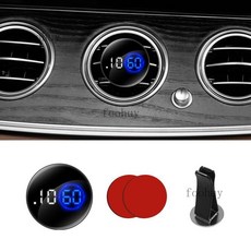 車用時鐘 汽車 車用時鐘星空夜光 鐘錶 車內用 電子錶 儀表臺 時間表 石英錶 隨意貼, 觸摸液晶電子錶【配雙面膠+出, 1個